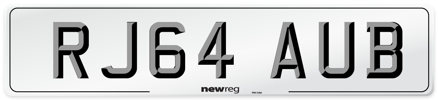 RJ64 AUB Number Plate from New Reg